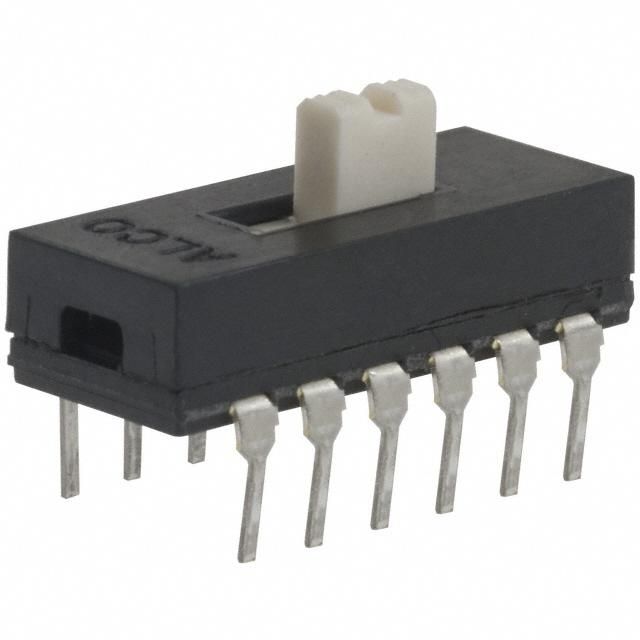4PDT Slide Switch, On-On, 20VDC, 0.4VA, PC Pins, Thru-Hole