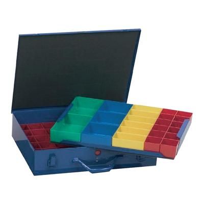 Alutec 10560 Blue organiser case with removeable compartments (L x W x H) 440 x 330 x 100 mm