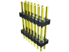 Conn Board Stacker HDR 4 POS 2.54mm Solder ST Top Entry Thru-Hole Bulk