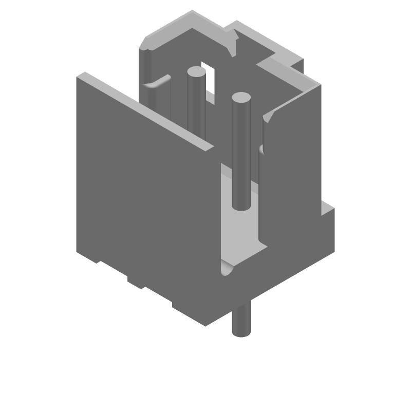 2mm Pitch Shrouded Header, 2 Pos, 4A, 125V, Straight, Thru-Hole, Tin