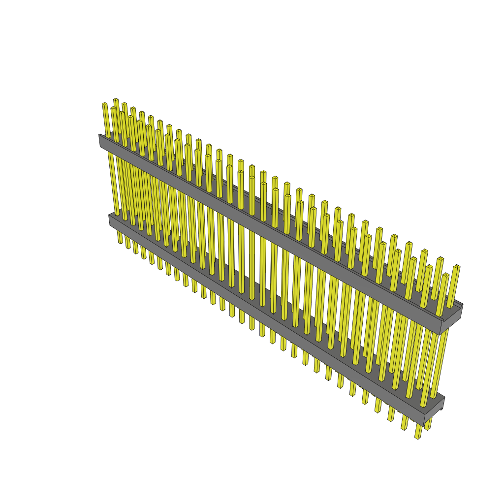 Conn Board Stacker HDR 60 POS 2.54mm Solder ST Top Entry Thru-Hole Bulk
