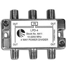 TRUNK GRADE SPLITTER LPD-4P 4-WAY 10-2150 MHZ