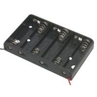 6x AA Battery Holder with 6 Inch Wires