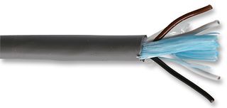 ALPHA WIRE 5022C SL005 Multipair Unscreened Cable, Xtra Guard 1, Grey, 2 Pair, 22 AWG, 0.35 mm, 100 ft, 30.5 m