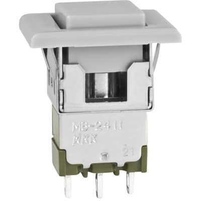 Switch Push Button ON (ON) SPDT Square Button 3A 125VAC Momentary Contact Panel Mount Solder Lug