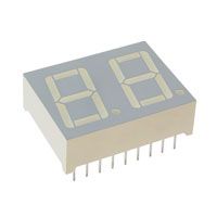 7 SEG NUMERIC DISPLAY, GREEN, 14.22mm, ROHS COMPLIANT PACKAGE-18