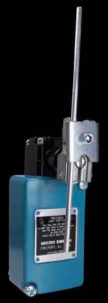 Snap Acting/Limit Switch, SPDT, Momentary, 0.4A, 230VDC, Screw Terminal, Aluminum Lever Actuator, Panel Mount,