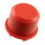 Cap, round, Ø 11 mm, (H) 7.5 mm, red, for short-stroke pushbutton Multimec 5G, 1DS08