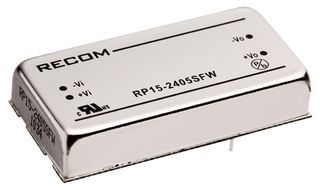 15W DC/DC Converter, 9-36V In, +/-15V Out, 2x500mA, Isolated