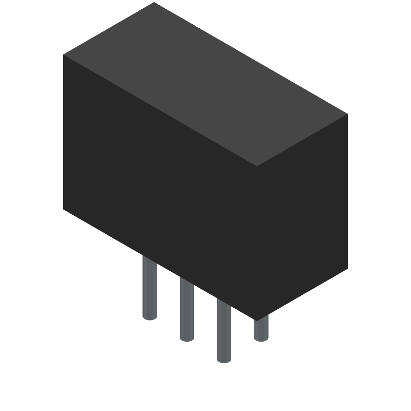 DPDT Slide Switch, 0.3A 125VAC, PC Pins, Thru-Hole