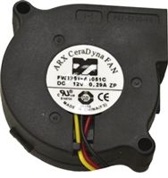 Blower 51 x 51 x 15mm, 6.97m/h, 12 V dc (CeraDyna Series)