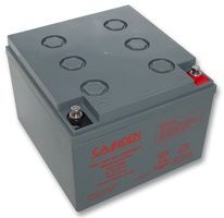 CAMDENBOSS BEV120260 Rechargeable Battery, Lead Acid, 26 Ah, 12 V, M5 Insert