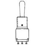 Switch Toggle (ON) OFF ON SPDT Round Lever Solder 5A 125VAC 28VDC Panel Mount with Threads