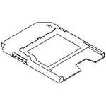 Conn Mini SD Card Adapter HDR 9 POS 1.3mm Solder RA SMD 0.5A/Contact Tray