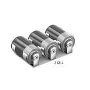 3AA Aluminum Battery Holder - Brass/Tin Contacts