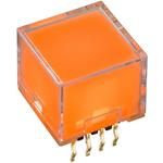 Switch Push Button OFF (ON) SPST Square Button 28VAC 28VDC 0.4VA Momentary Contact PC Pins Thru-Hole Tray