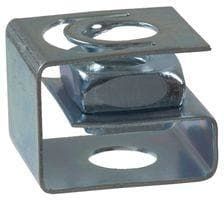 Nut Clip On 12-24-THD 9.65mm-THK 3in/8in-THK 0.38in-THK Steel Zinc