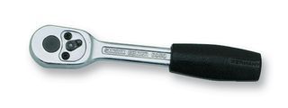 Bahco 1/4 in Square Drive Socket Wrench with Ratchet Handle, 120 mm length