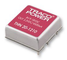 Isolated DC-DC Converter, 20W, 36-75V In, 12V Out, 833mA Out, 1.5kV Iso