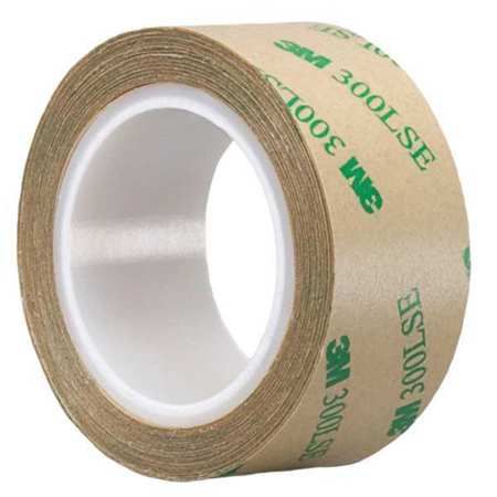 TAPE DBL COATED CLEAR 3X 5YDS