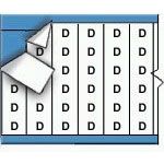 Cable Markers Pre-Marked Adhesive Vinyl White