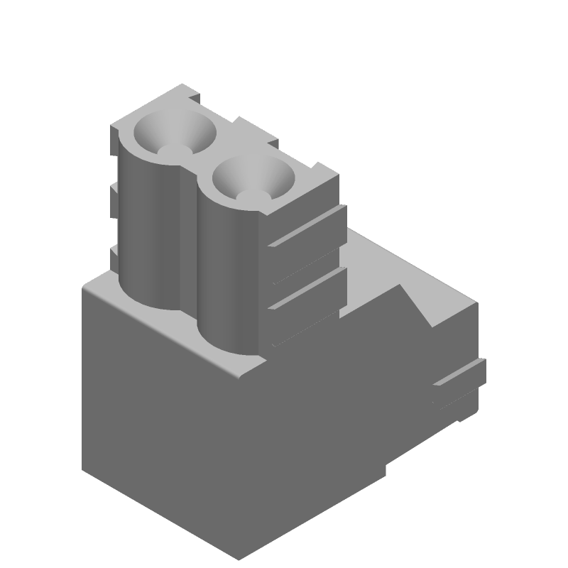 2 Pos 5.08mm RA Screw Terminal Block, 15A, 300V, Green