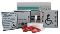 Hoyles Pull Cord Disabled Toilet Alarm Kit - Battery