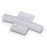 Cable marker carrier, transparent, unlabeled, Horizontal, mounting type: insert