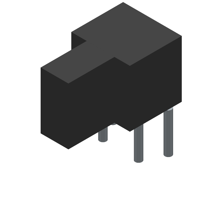 Keypad Switch, SPST, Momentary, 50mA, 12VDC, Right Angle, Through Hole
