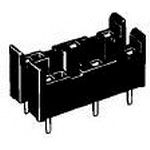 6-Pos Relay Socket, 8A, 250VAC, PC Pin, Thru-Hole