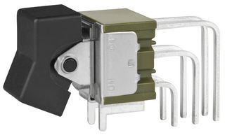 Illuminated DPDT Rocker Switch, 6A 125VAC, 30VDC, Black