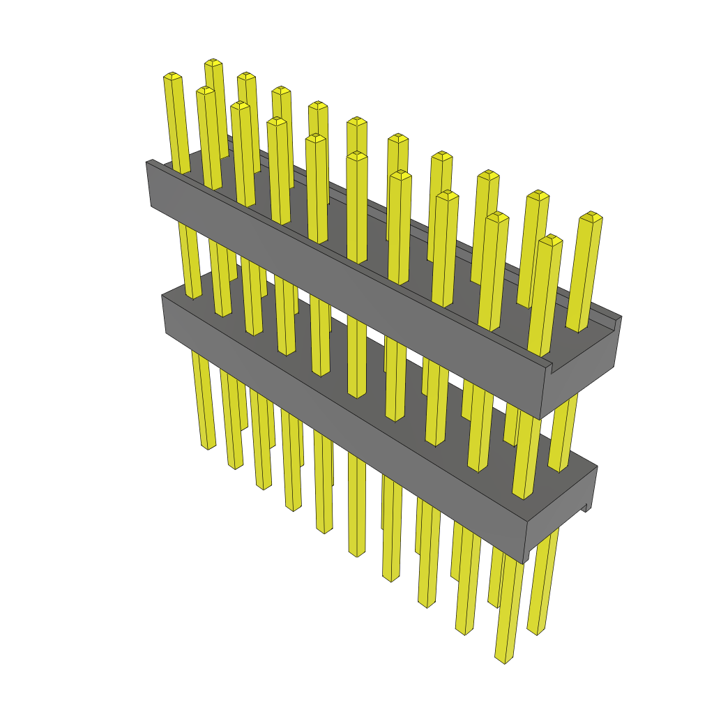 Conn Board Stacker HDR 20 POS 2.54mm Solder ST Top Entry Thru-Hole Bulk