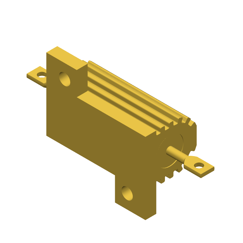 RESISTOR, WIRE WOUND, 25W, 5%, 50ppm, 3.9ohm, CHASSIS MOUNT, ROHS COMPLIANT