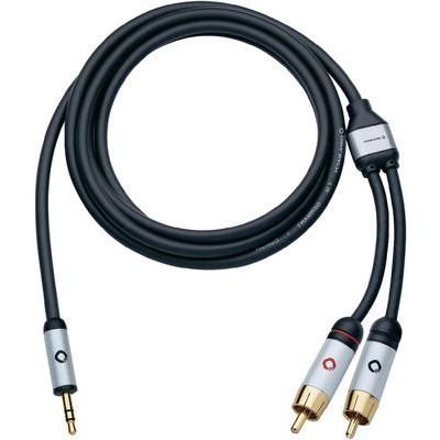 Oehlbach RCA plug (phono) to Jack plug 3.5 mm Audio Extension Cable