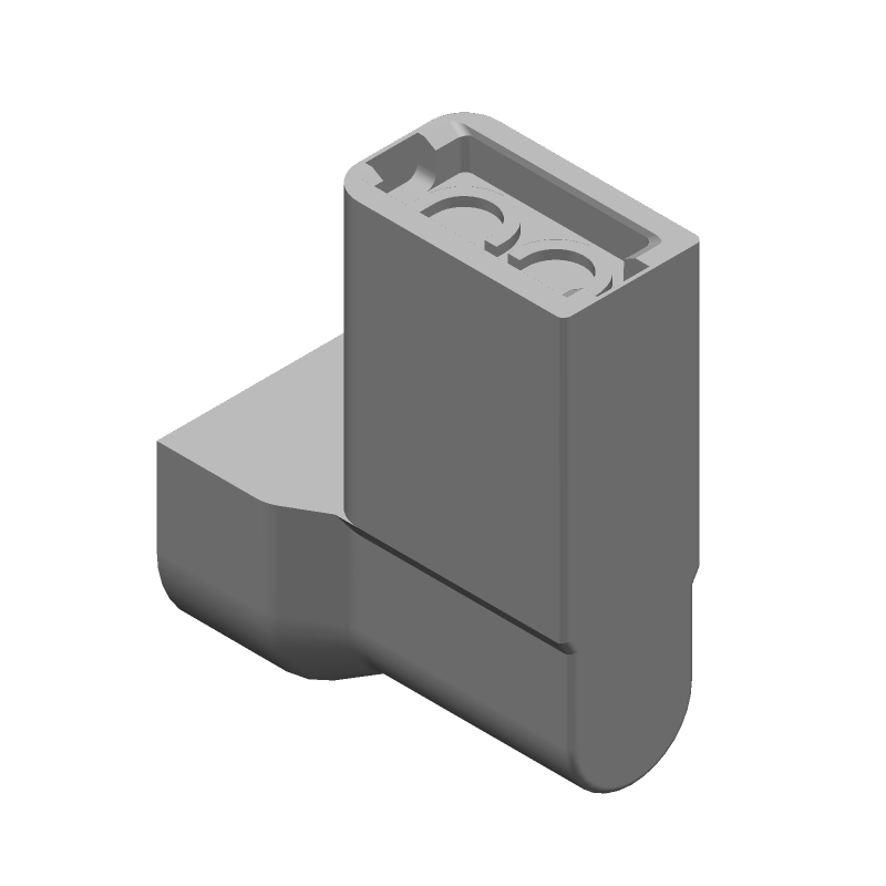 Right Angle Receptacle, 16-14 AWG, Nylon Insulated, Tin Plated Brass