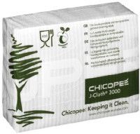 Chicopee Case of 500 White J-Cloth Multi-purpose Wipes for Food Industry, General Cleaning Use