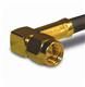 SMA RF Connector, 12.4GHz, 50 Ohm, Solder, Right Angle, Cable Mount