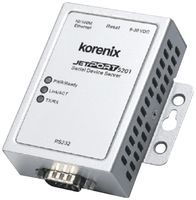 SERIAL DEVICE SERVER; Data Rate Max:100Mbps; For Use With:RS-232 Devices; Network Speeds:10Mbps, 100Mbps; No. of Ports:2; No. of Ports 10/100TX:1; No. of Serial Ports:1; Switch Mounting:DIN Rail ;RoHS Compliant: Yes