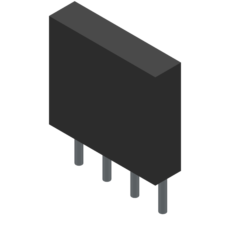 2A 1kV Bridge Rectifier Diode, 1-Phase, Through Hole