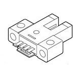 Photoelectric Sensor Light ON/Dark ON NPN Open Collector 0.005m 4-Pin