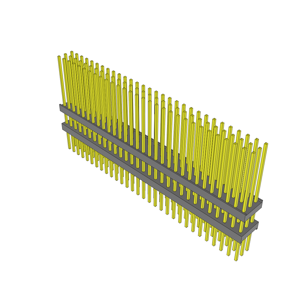 Conn Board Stacker HDR 90 POS 2.54mm Solder ST Top Entry Thru-Hole Bulk