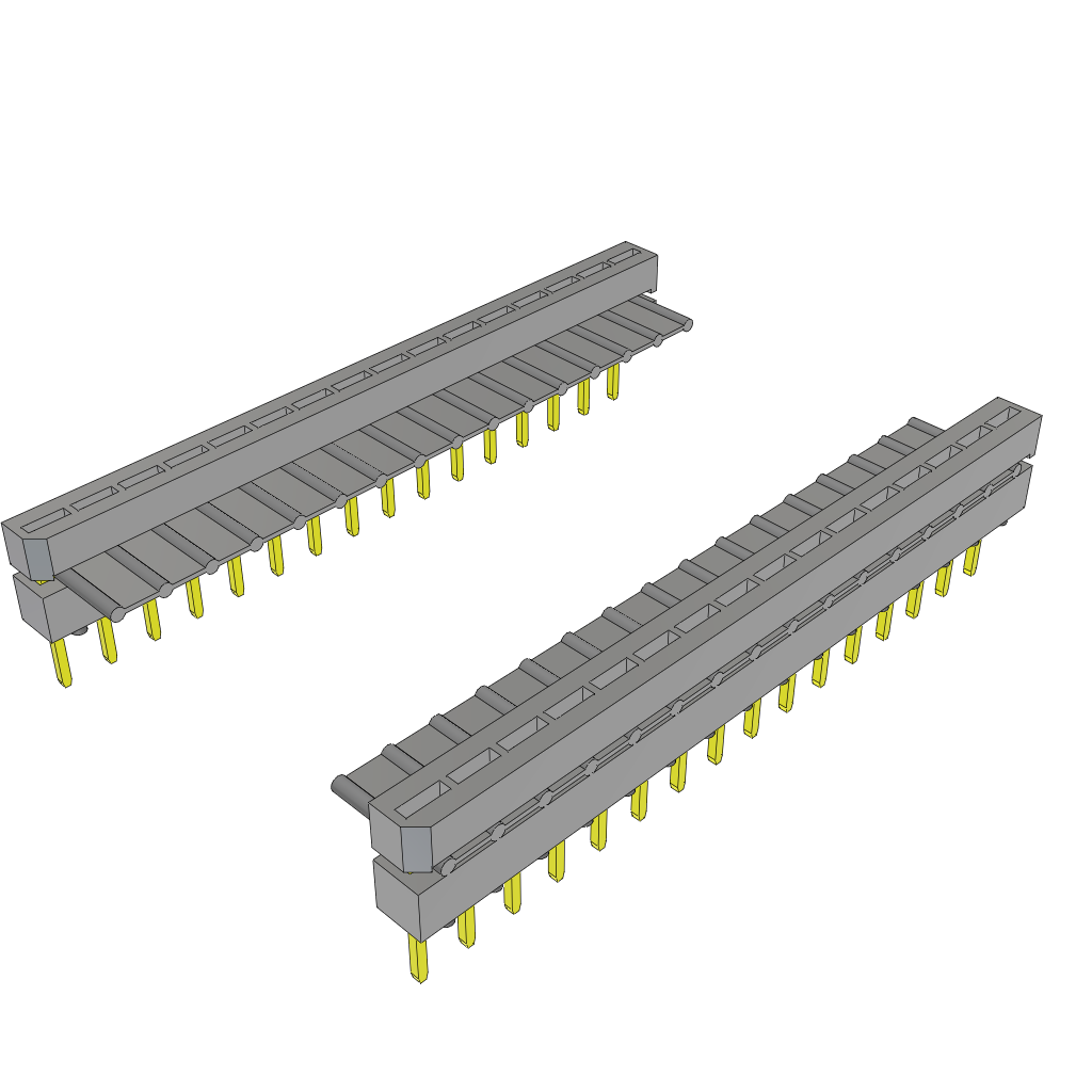 Cable Assembly Flat Ribbon 0.254m 28AWG IDC Connector to IDC Connector 16 to 16 POS PL-PL IDT-IDT/IDT Bulk