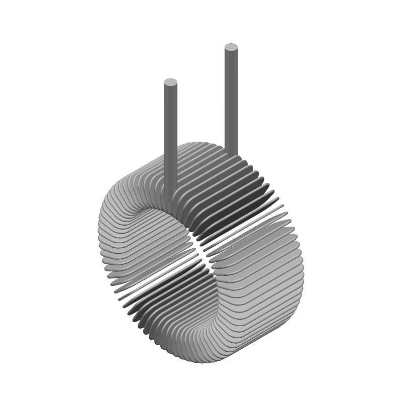10uH Radial Through-Hole Inductor, 10.8A, 6mR DCR