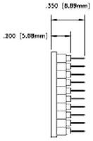 IC ADAPTER, 20-TSSOP TO 20-DIP; Convert From:20-TSSOP; Convert To:20-DIP; Pitch Spacing:2.54mm; Row Pitch:15.24mm; Product Range:-; No. of Contacts:20; No. of Positions:20 ;RoHS Compliant: No
