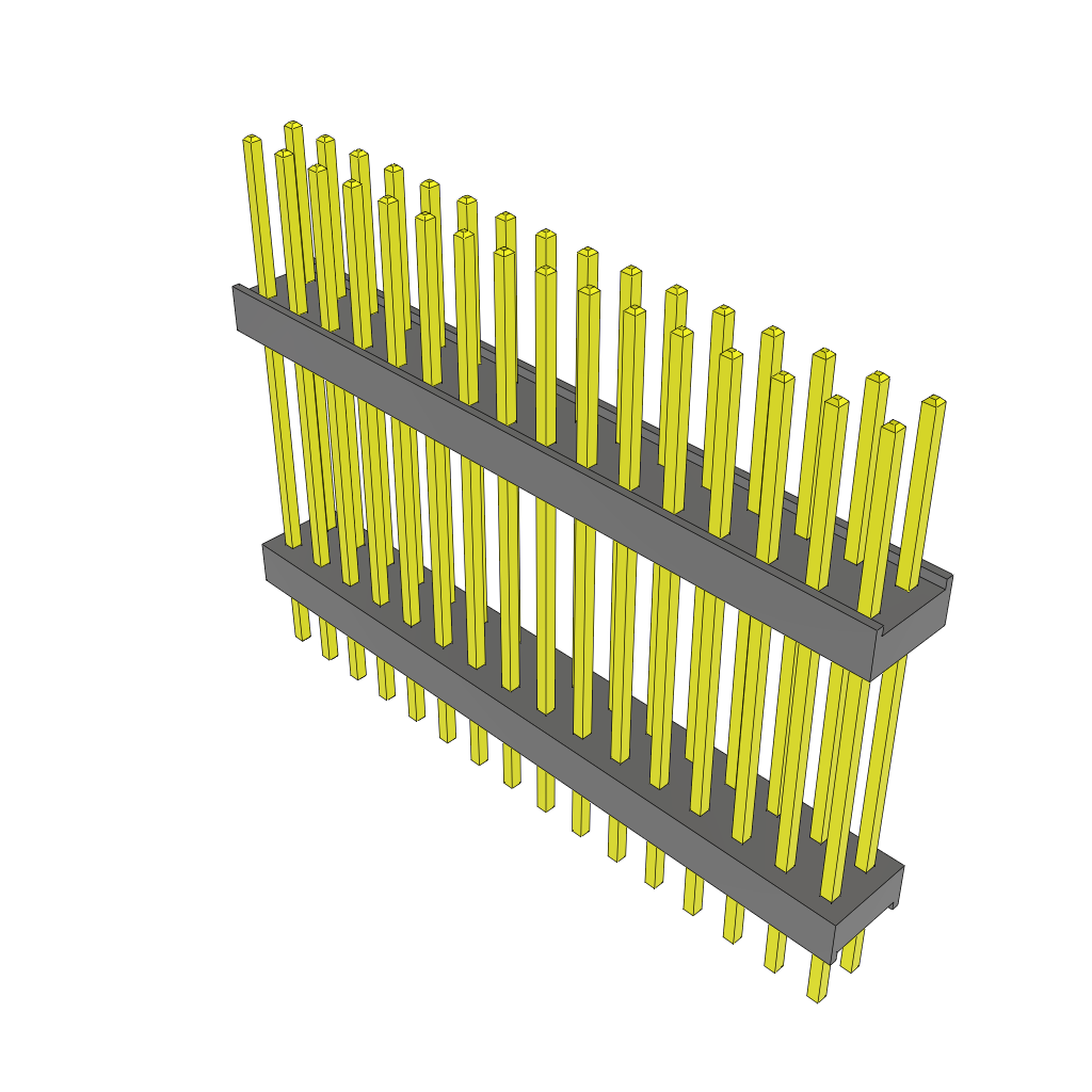 Conn Board Stacker HDR 32 POS 2.54mm Solder ST Top Entry Thru-Hole Bulk