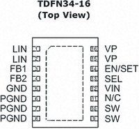 AnalogicTech AAT1232IRN-T1, Step Up DC-DC Converter, 100mA, 16-Pin TDFN