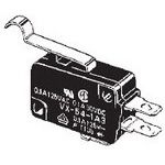 SPDT Snap Action Switch, N.O./N.C., Roller Lever, 0.1A 125VAC, Solder