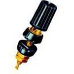 BINDING POST, 15A, #6-32, STUD, WHITE; Product Range:BP21 Series; Current Rating:15A; Voltage Rating:1kV; Contact Plating:Gold Plated Contacts; Contact Material:Brass; Connector Colour:White; Connector Mounting:Panel Mount ;RoHS Compliant: Yes