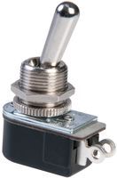 SPST Toggle Switch, On-Off, 6A 125VDC, Solder, Panel Mount