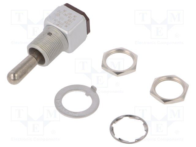SPDT Toggle Switch, 5A 125VAC 28VDC, Solder, Panel Mount